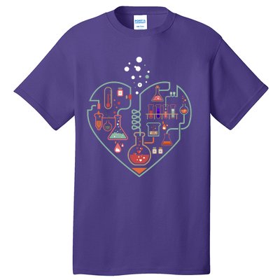 Love Of Chemistry Heart Tall T-Shirt