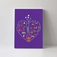 Love Of Chemistry Heart Canvas