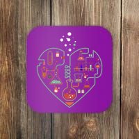 Love Of Chemistry Heart Coaster