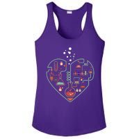 Love Of Chemistry Heart Ladies PosiCharge Competitor Racerback Tank