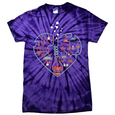 Love Of Chemistry Heart Tie-Dye T-Shirt