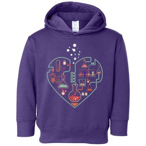 Love Of Chemistry Heart Toddler Hoodie