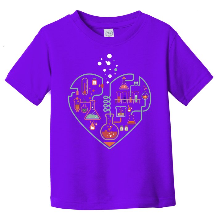 Love Of Chemistry Heart Toddler T-Shirt