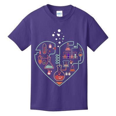 Love Of Chemistry Heart Kids T-Shirt