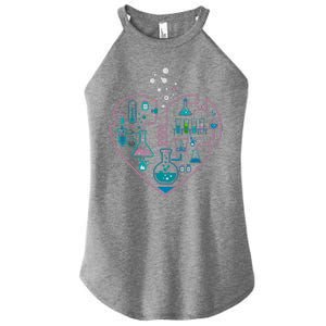 Love Of Chemistry Heart Women's Perfect Tri Rocker Tank