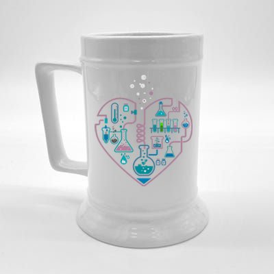 Love Of Chemistry Heart Beer Stein