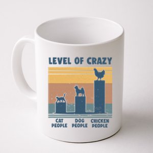 Level Of Crazy Chicken Lover Funny Coffee Mug