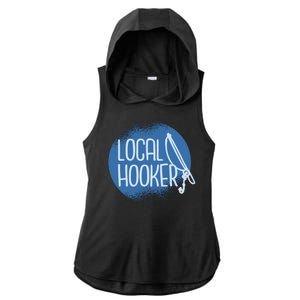 Local Hooker Ladies PosiCharge Tri-Blend Wicking Draft Hoodie Tank