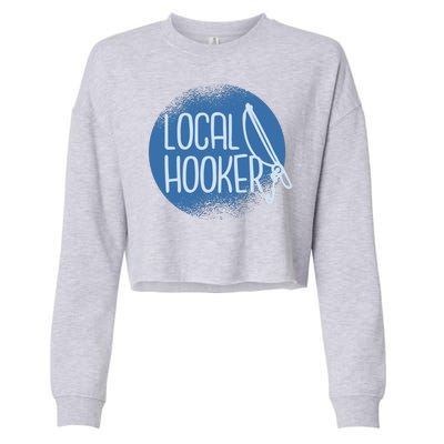 Local Hooker Cropped Pullover Crew