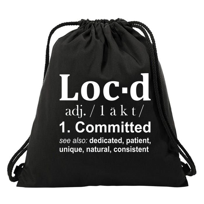 Loc'd Definition Drawstring Bag