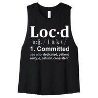 Loc'd Definition Women's Racerback Cropped Tank