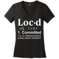 Loc'd Definition Women's V-Neck T-Shirt