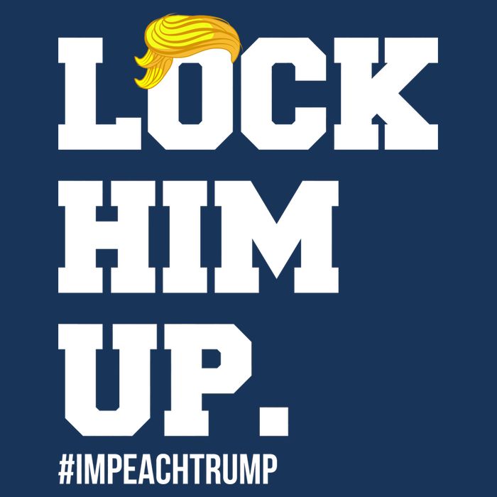 Lock Him Up Resist Trump #impeachtrump Garment-Dyed Heavyweight T-Shirt