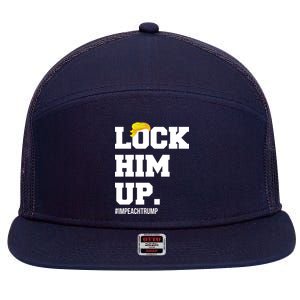 Lock Him Up Resist Trump #impeachtrump 7 Panel Mesh Trucker Snapback Hat