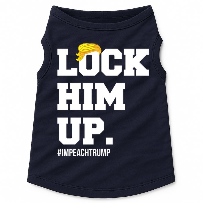 Lock Him Up Resist Trump #impeachtrump Doggie Tank