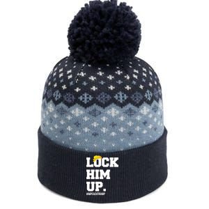 Lock Him Up Resist Trump #impeachtrump The Baniff Cuffed Pom Beanie