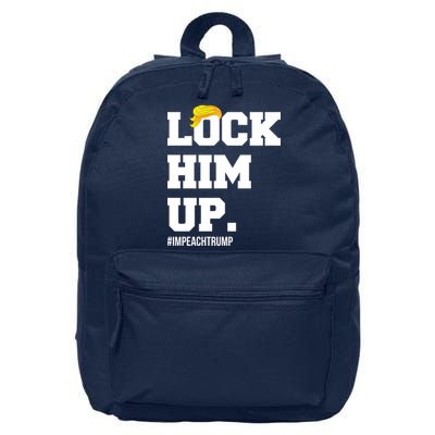 Lock Him Up Resist Trump #impeachtrump 16 in Basic Backpack