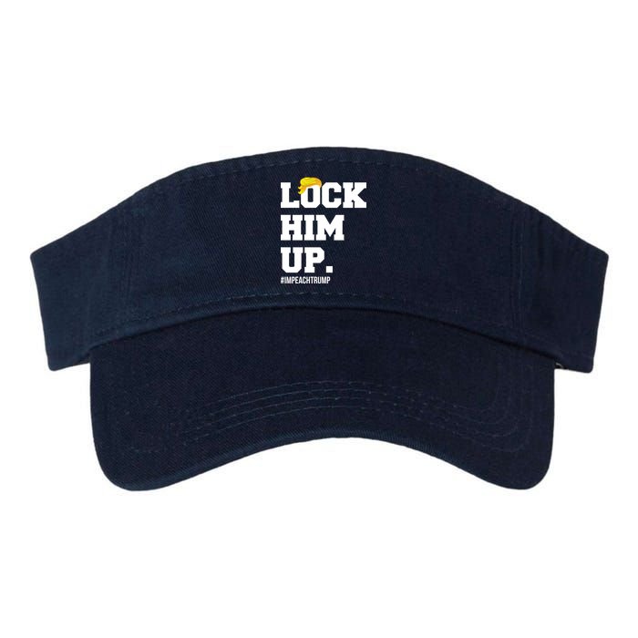 Lock Him Up Resist Trump #impeachtrump Valucap Bio-Washed Visor