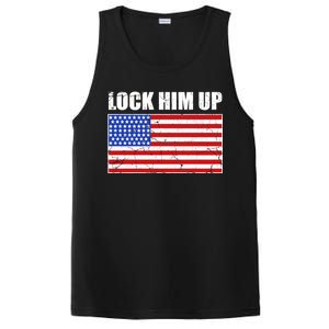 Lock Him Up Resist USA Flag Anti Trump PosiCharge Competitor Tank