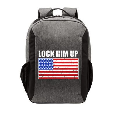 Lock Him Up Resist USA Flag Anti Trump Vector Backpack