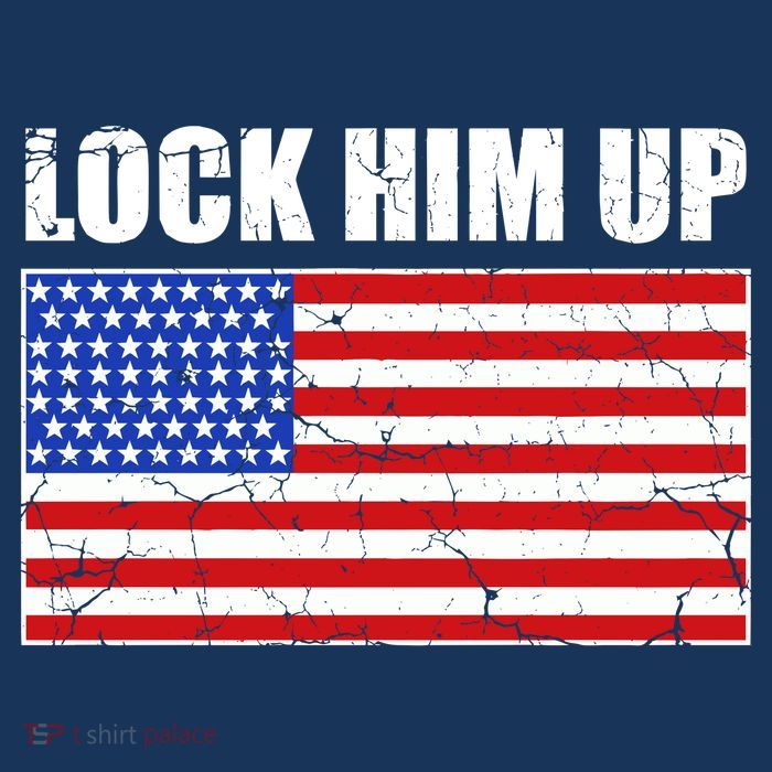 Lock Him Up Resist USA Flag Anti Trump Cool Comfort Performance Bucket Hat