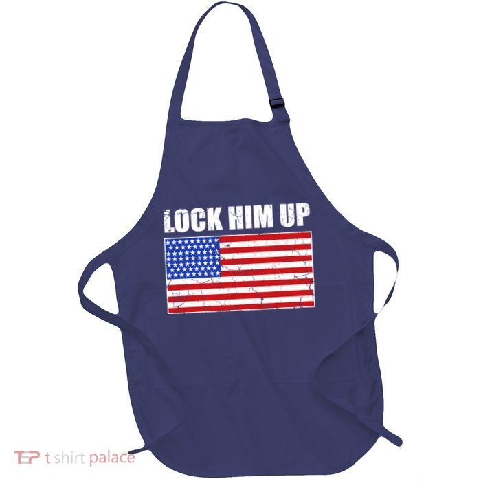 Lock Him Up Resist USA Flag Anti Trump Apron