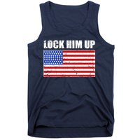 Lock Him Up Resist USA Flag Anti Trump Tank Top