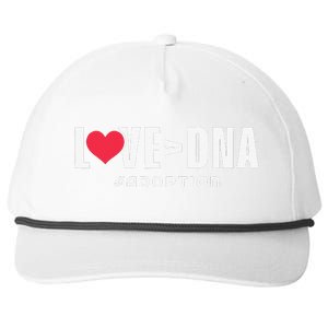 Love Over DNA Adoption Day Snapback Five-Panel Rope Hat