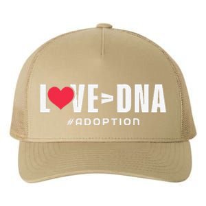 Love Over DNA Adoption Day Yupoong Adult 5-Panel Trucker Hat