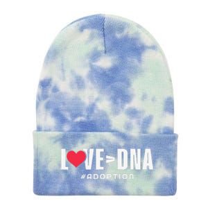 Love Over DNA Adoption Day Tie Dye 12in Knit Beanie