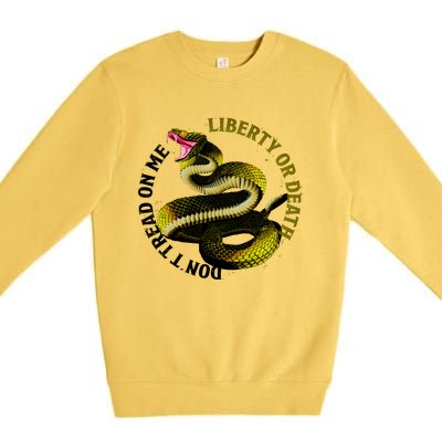 Liberty Or Death Dont Tread On Me Snake Premium Crewneck Sweatshirt