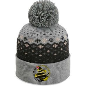 Liberty Or Death Dont Tread On Me Snake The Baniff Cuffed Pom Beanie