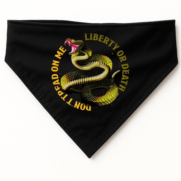 Liberty Or Death Dont Tread On Me Snake USA-Made Doggie Bandana