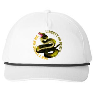 Liberty Or Death Dont Tread On Me Snake Snapback Five-Panel Rope Hat