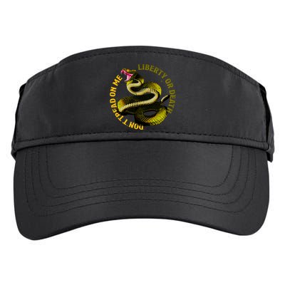 Liberty Or Death Dont Tread On Me Snake Adult Drive Performance Visor