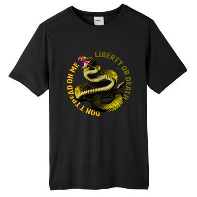 Liberty Or Death Dont Tread On Me Snake Tall Fusion ChromaSoft Performance T-Shirt