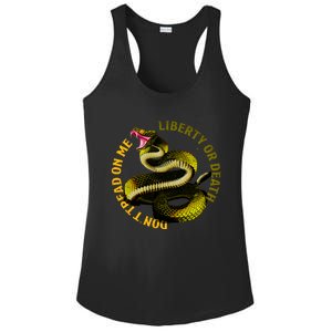 Liberty Or Death Dont Tread On Me Snake Ladies PosiCharge Competitor Racerback Tank