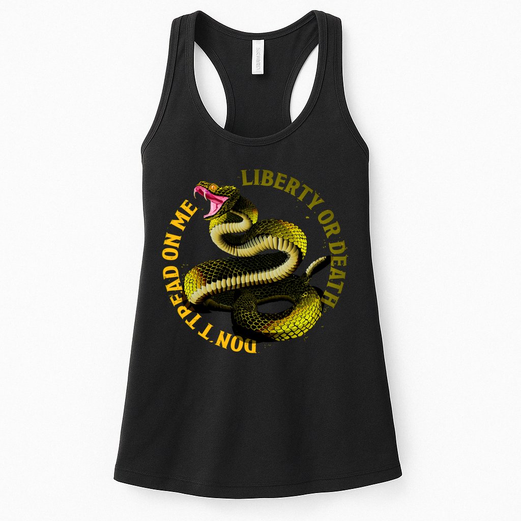 Liberty Or Death Dont Tread On Me Snake Womens Tank Top