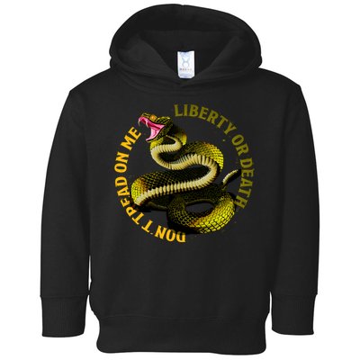 Liberty Or Death Dont Tread On Me Snake Toddler Hoodie