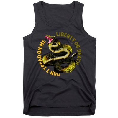 Liberty Or Death Dont Tread On Me Snake Tank Top