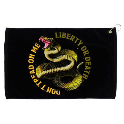 Liberty Or Death Dont Tread On Me Snake Grommeted Golf Towel