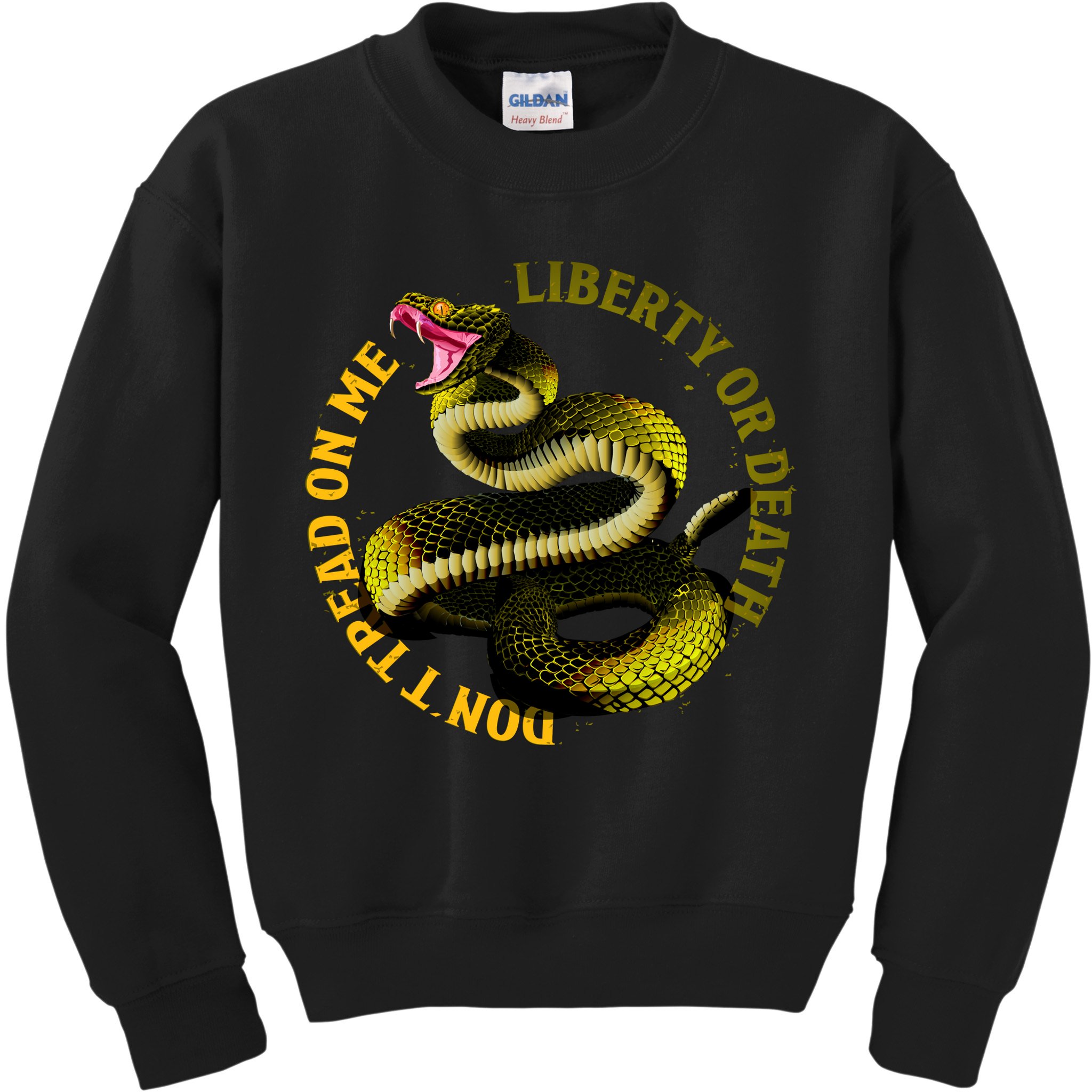 Liberty Or Death Dont Tread On Me Snake Kids Sweatshirt