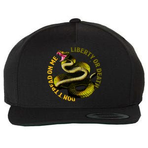 Liberty Or Death Dont Tread On Me Snake Wool Snapback Cap