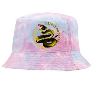 Liberty Or Death Dont Tread On Me Snake Tie-Dyed Bucket Hat