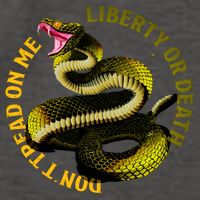 Liberty Or Death Dont Tread On Me Snake Vector Backpack
