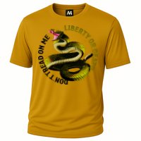 Liberty Or Death Dont Tread On Me Snake Cooling Performance Crew T-Shirt