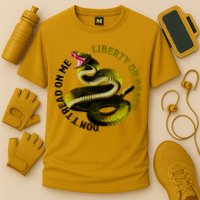 Liberty Or Death Dont Tread On Me Snake Cooling Performance Crew T-Shirt