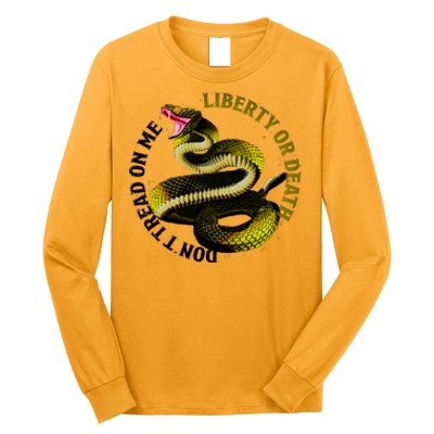 Liberty Or Death Dont Tread On Me Snake Long Sleeve Shirt