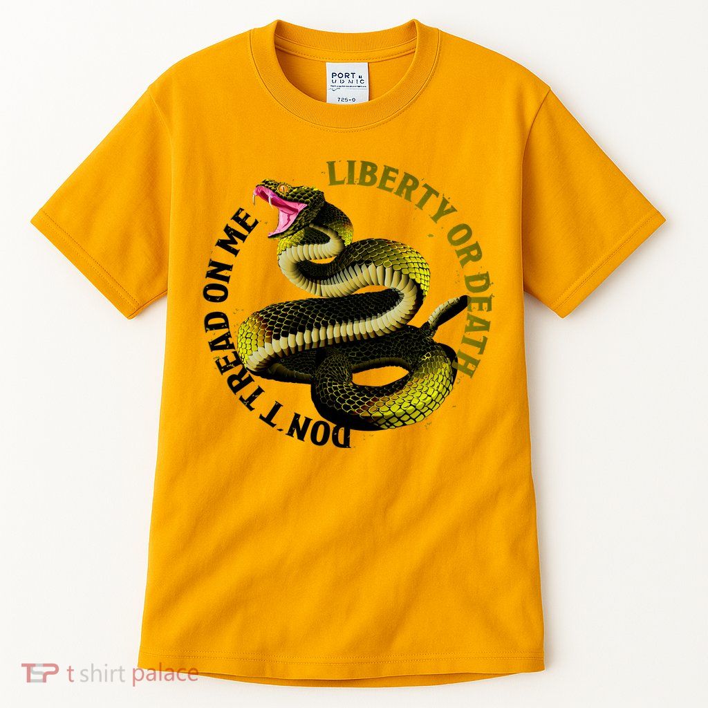 Liberty Or Death Dont Tread On Me Snake Tall T-Shirt