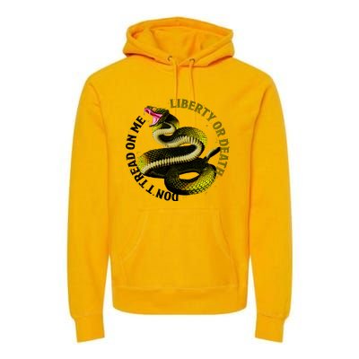 Liberty Or Death Dont Tread On Me Snake Premium Hoodie